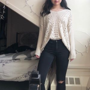 Oversized Cream Sweater